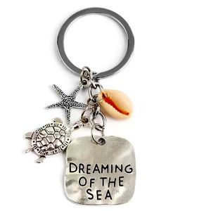 Shimmering Turtle, She’ll, Starfish, Dreaming of the Sea Keychain